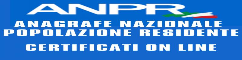 ANPR: certificati anagrafici online e gratuiti per i Cittadini