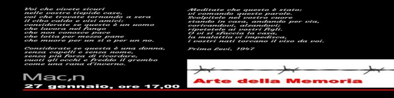 27 gennaio 2022 Arte della Memoria al Mac,n