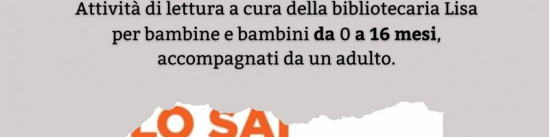 3 maggio 2024 Letture per bambini da 0 16 mesi in Biblioteca
